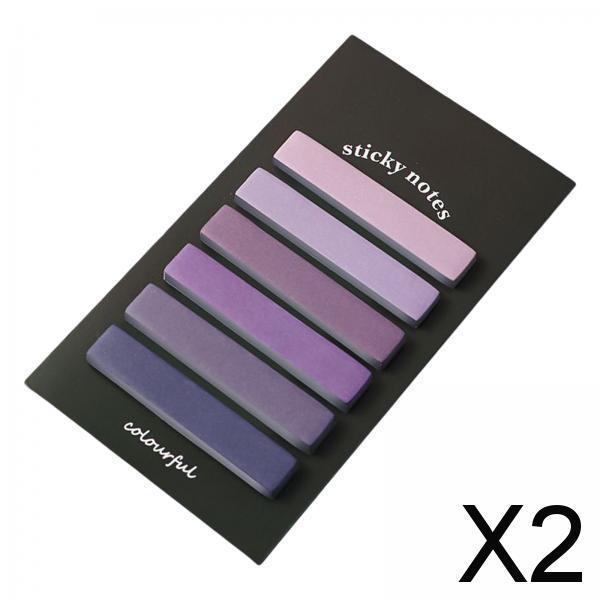 2xIndex Tabs Highlighter Strips Flag Book Flags Tabs for files Magazines Notes Violet