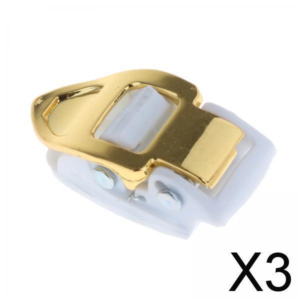 3xInline Roller Skate Spider Buckle Mounting for Skiing Ice Skates Accessories white aureate