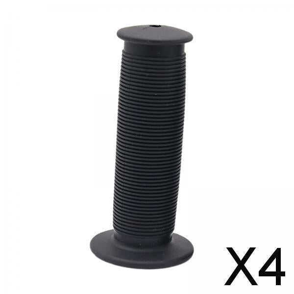 4xBike Handlebar Grip Durable Bicycle Handle Grips for Biking Skateboard Bikes Black