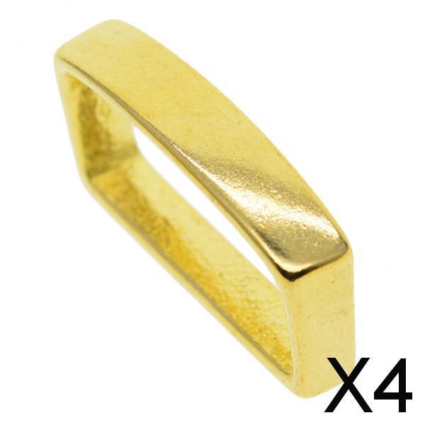 4xBrass D Ring Belt Loop Keeper Buckle for Leathercraft Bag Accessories 26 mm