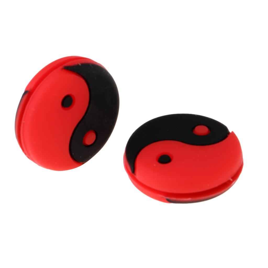 2 Pieces Tai Chi Tennis Racquet Shock Absorber Vibration Dampeners Damper