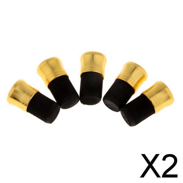 2x5pcs Fishing Rod Pole Butt Caps Front Cover Stopper End Protector 15mm