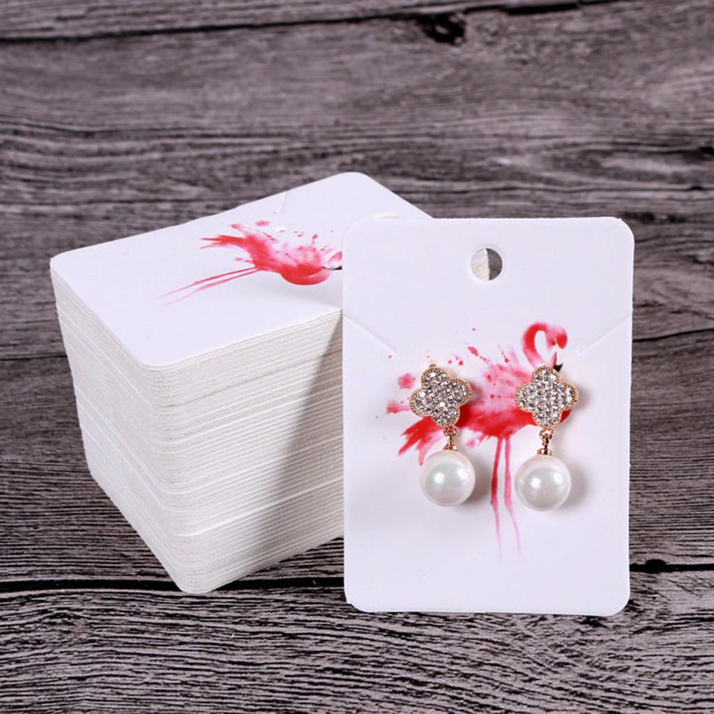 5*7 cm Color Printing Creative Earring Packaging Cards Flamingos