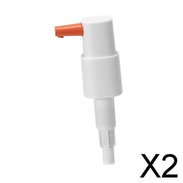 2xSauce Dispenser Pump for Kitchen Ketchup Salad Dressing Oil Small Size White