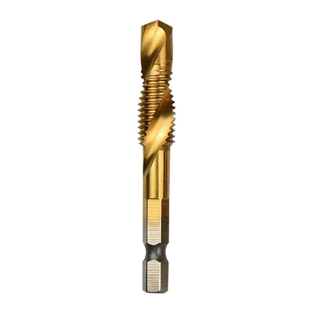 Hand Tap Drill Bits M3 M4 M5 M6 M8 M10 Metalworking Tools M10x1.5mm Gold