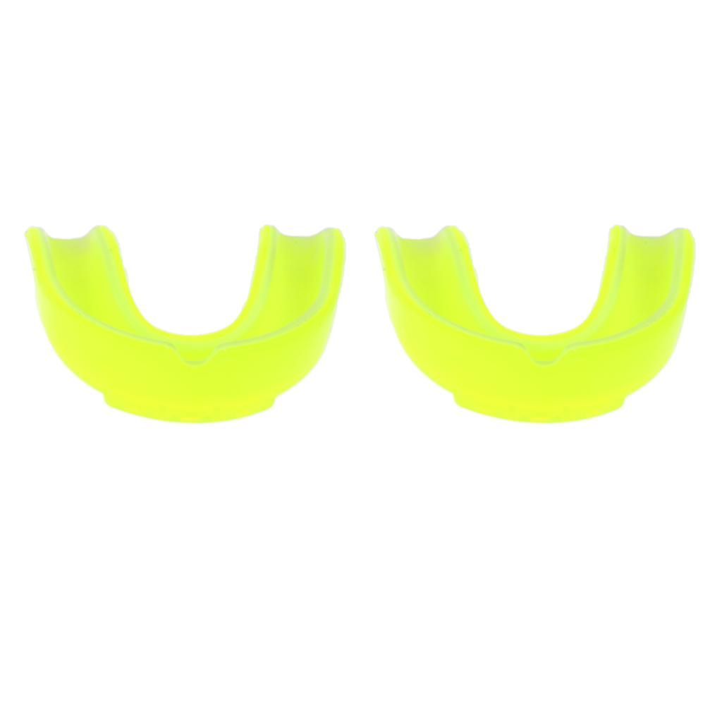 2Pcs EVA Mouth Guard Mouthguard Gum Shield Boxing MMA Rugby Teeth Protection