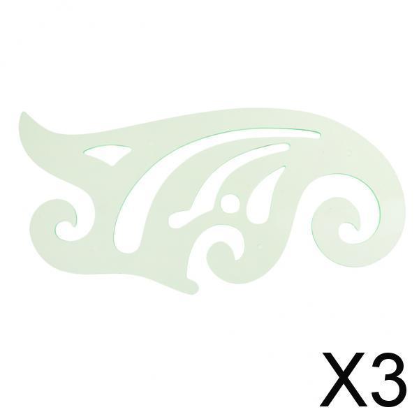 3x1Pc French Curve Template Ruler Drawing Drafting for Tailor Dressmaking 24x 11cm