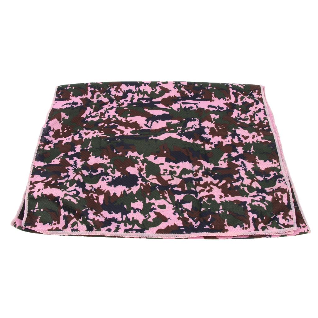Instant Cooling Towel Reusable Chill Cool for Outdoor Sports pink