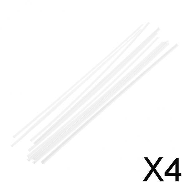 4x10 Pieces ABS L-shaped Bar Rod DIY Architectural Model Building Materials