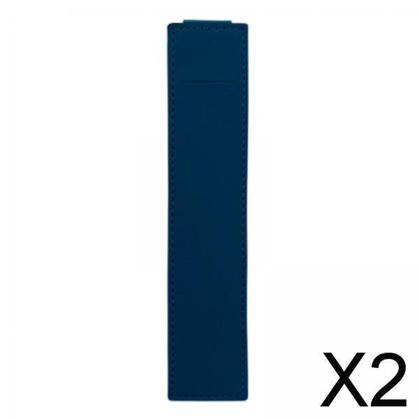 2xElastic Band Pen Holder Pen Sleeve for Hardcover Journals Planners Notebooks Dark Blue