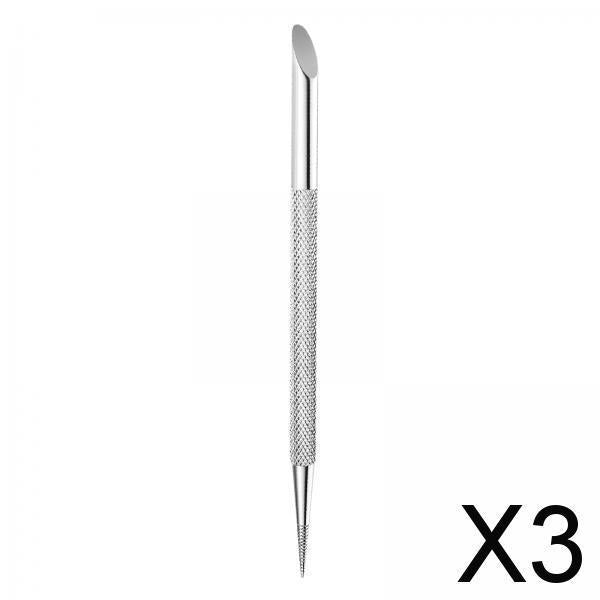 3xDual Ended Nail Cuticle Pusher Manicure and pedicures Tool Deed