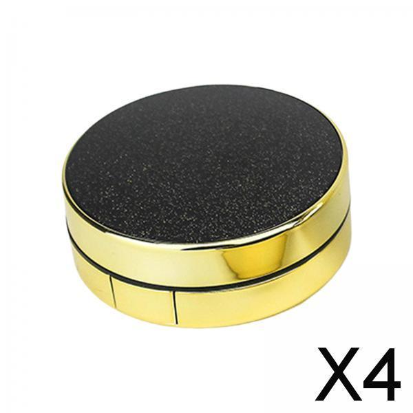 4xAir Cushion Box with Powder Puff Powder Case DIY Foundation BB cc Cream Case Black