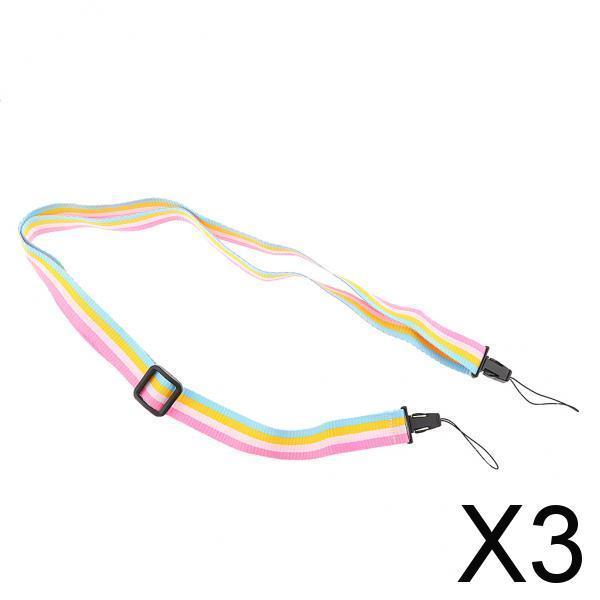 3x Rainbow Camera Shoulder Neck Nylon Strap Belt for Fujifilm Instax Mini