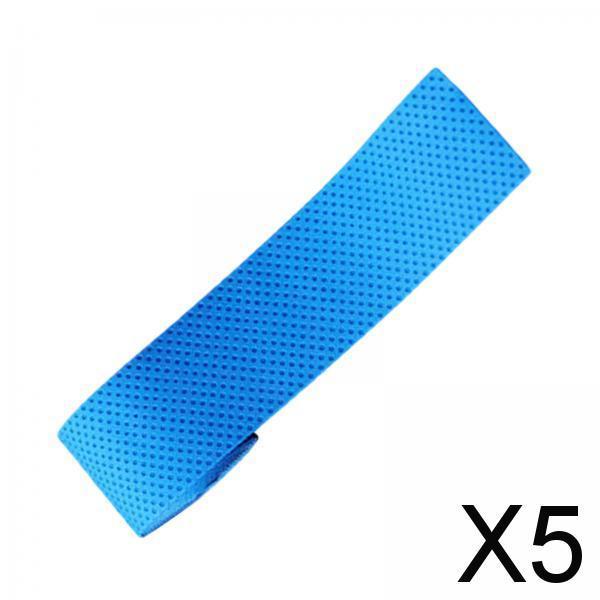 5xTennis Badminton Racket Grip Tape Table Tennis AntiSlip Grip Handle Tape Blue