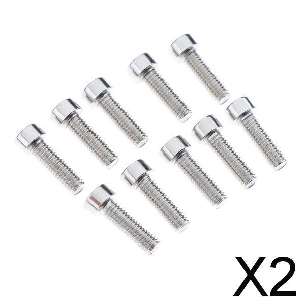 2x10Pcs Bike Water Bottle Cage Screws Bicycle Cycling Bottle Holder Cage Bolts