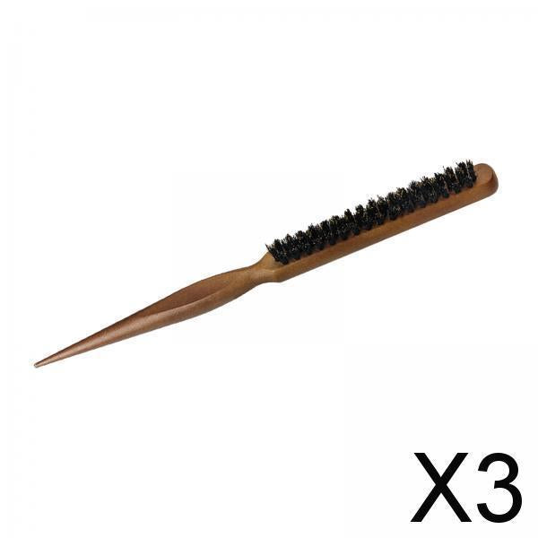 3xTeasing Brush Easy to Use Hair Brush for Back Combing All Hair Types Lifting