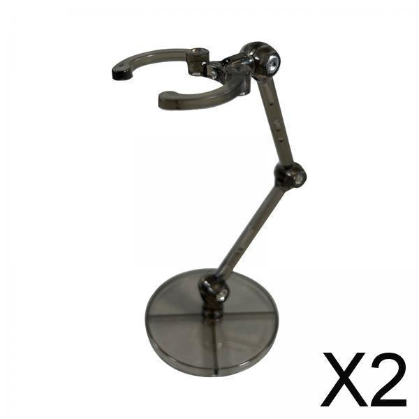 2xAction Bases Holder Sturdy Support DIY Model Support Stand for 6'' Doll clear black