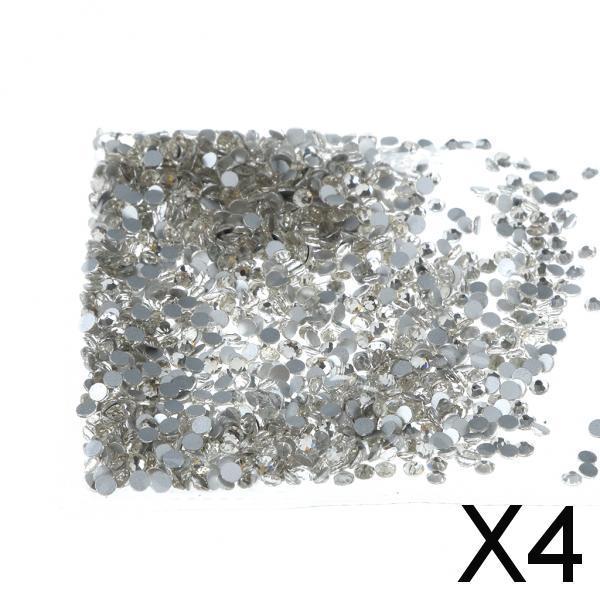 4x1440 Pieces Nail Art Rhinestone Crystal DIY Decoration 2.8 mm
