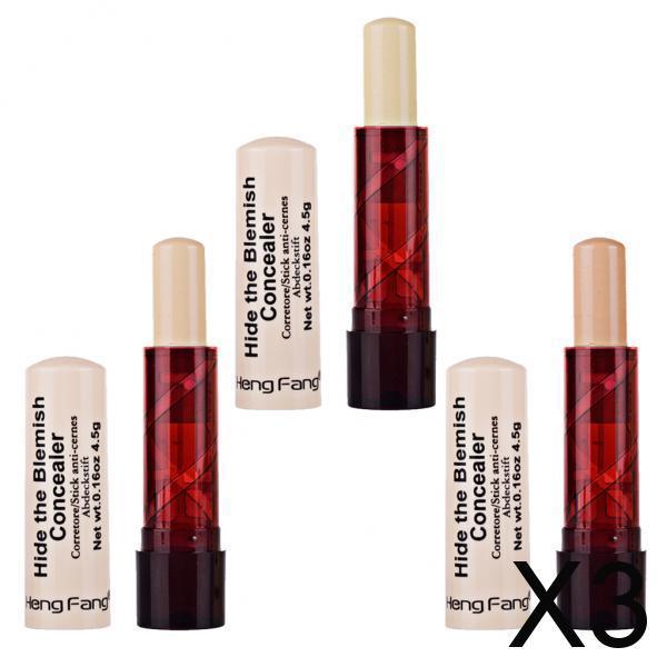 3x3 Pieces Concealer Highlight Contour Stick Set 3D Face Makeup Comestic Kit