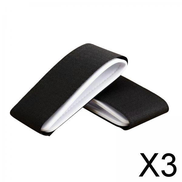 3x2x Ski Straps Fixing Adjustable Fastener Tape for Outdoor Man Woman Families black