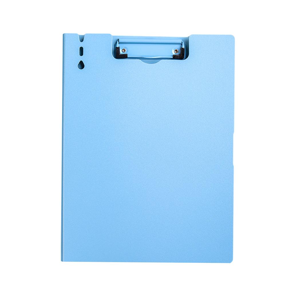 File Folders File Organizer Frosted Multifunctional A4 Clipboard for School Vertical Blue