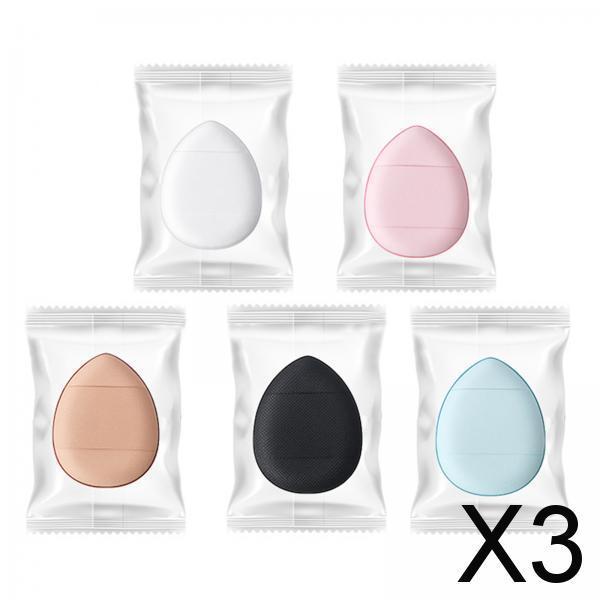 3x5x Finger Powder Puff Mini Makeup Puff for Repair Cream Concealer Eye Shadow Random With Bag