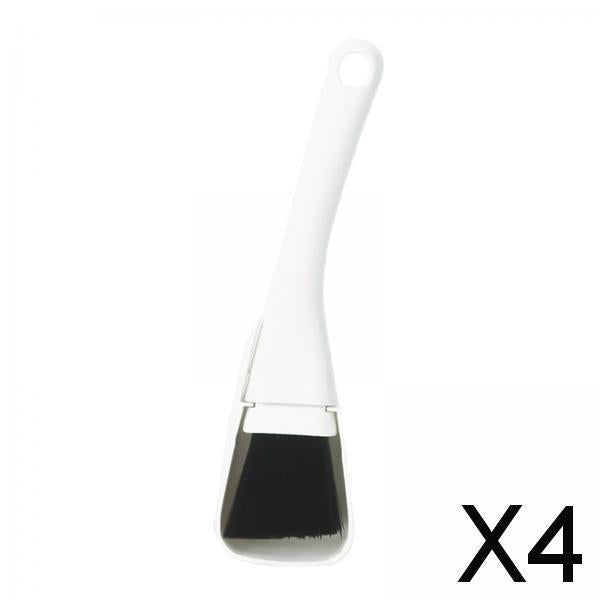 4xWindow Track Cleaning Brush Handheld Groove Cleaning Brush for Home Black