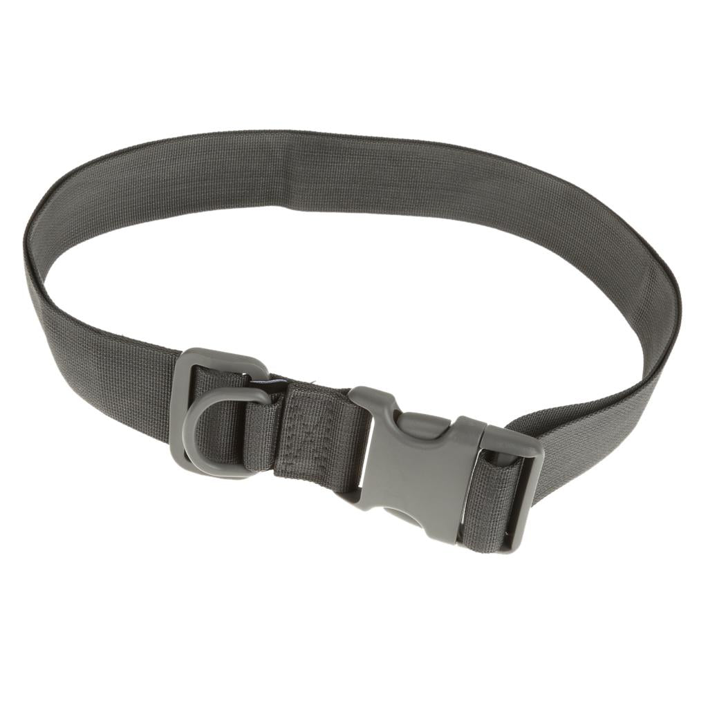 120cm Army Tactical Quick Release Rescue Rigger Military Webbing Belt -Gray