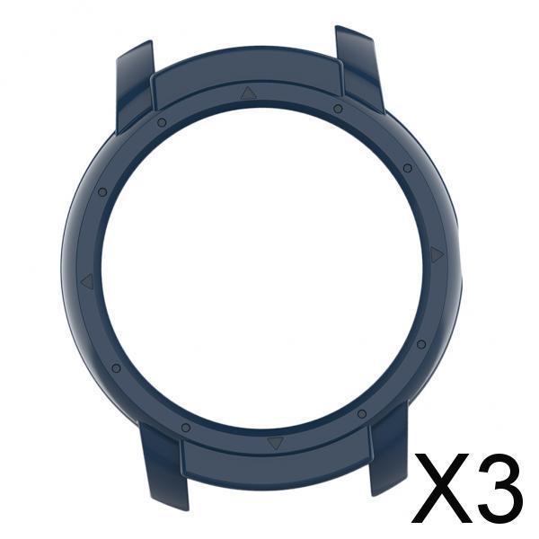 3xSilicone Protector Cover Protector Shell For Ticwatch E2 Smart Watch Blue