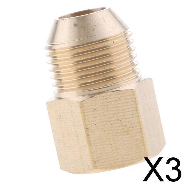3xPressure Washer Swivel Brass Hose Adapter Connector 14mm F to 18mm M