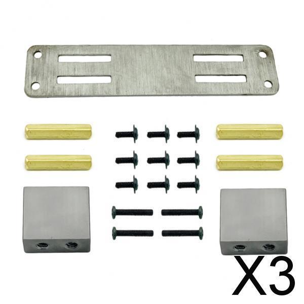 3xUpgrade Servo Fixed Mount MN D90 D91 D99S 1/12 Scale Truck DIY Accessories Silver
