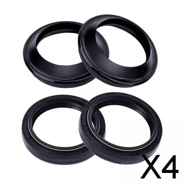 4x4Pcs Motorcycle Front Fork Dust and Oil Seal Premium Durable for Yamaha