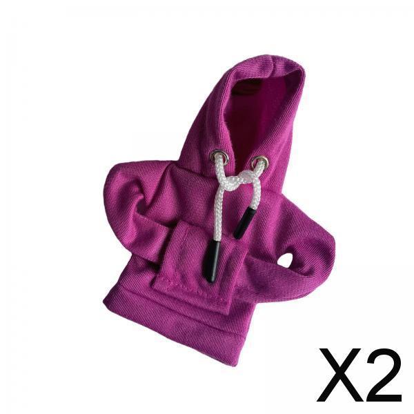 2xGear Shifter Lever Knob Cover Decoration Anti Slip Funny Shifter Lever Decor Purple
