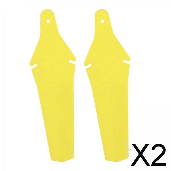 2x2x Bicycle Mudguard Easy to Install Riding Replacement Part Biking Saver Yellow