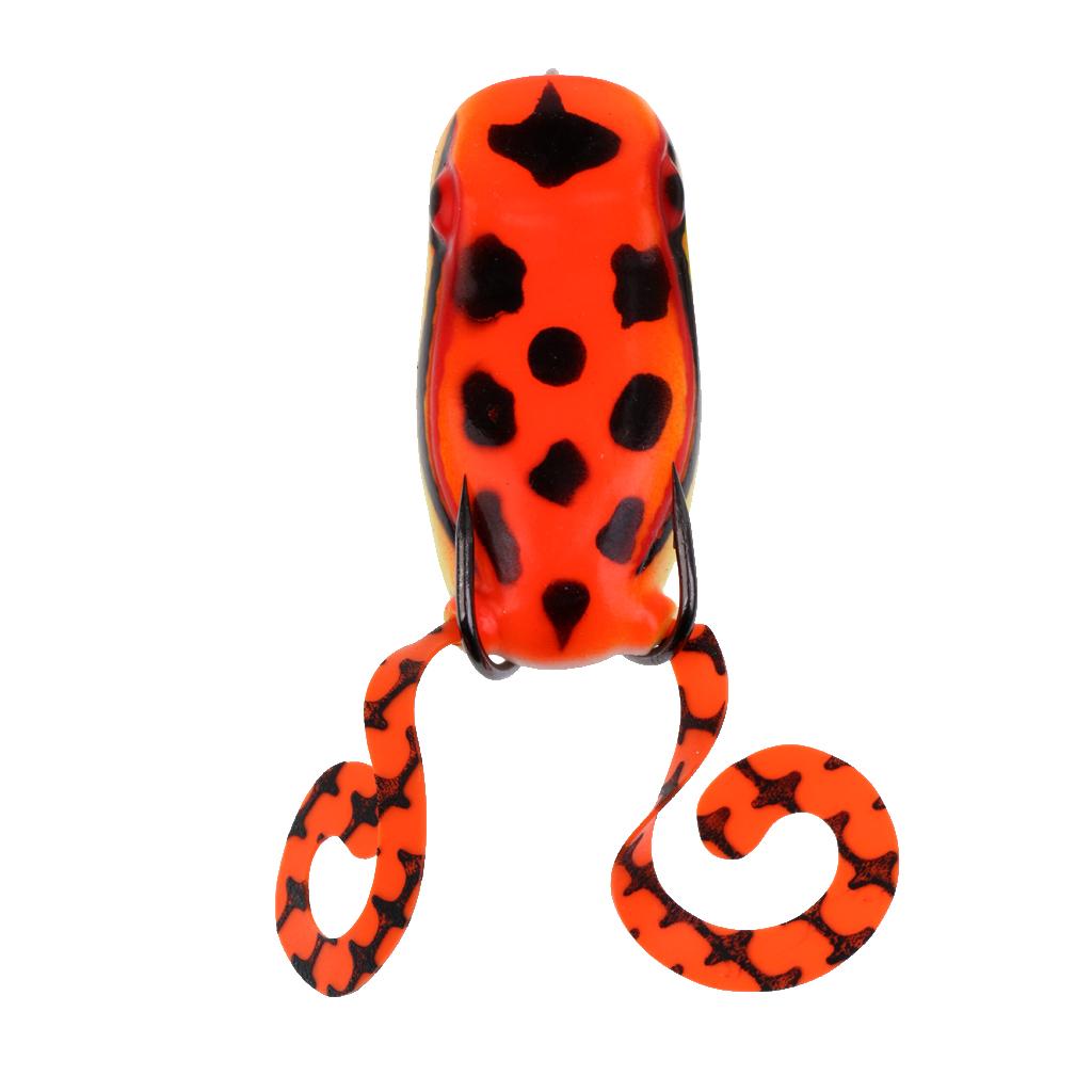 Frog Lure Topwater Fishing Lures Crankbait Hooks Bass Baits Tackle Red