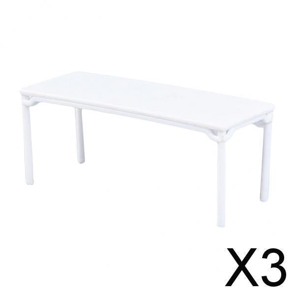 3x1/25 DIY Assembly Furniture Table Desk Model for Miniature Scenery Building