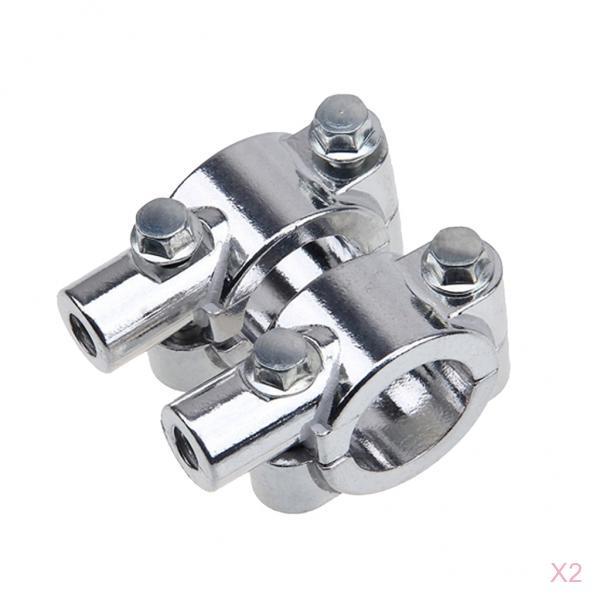 8mm Thread Motorcycle Universal Rearview Mirror Mount Bracket Clamp Adapters