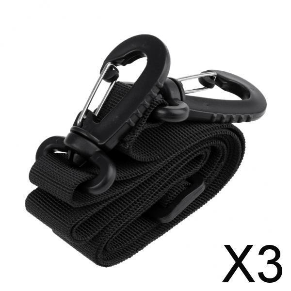 3xOutdoor Strapping Band Backpack Webbing Strap Belt Swivel Clip Buckle