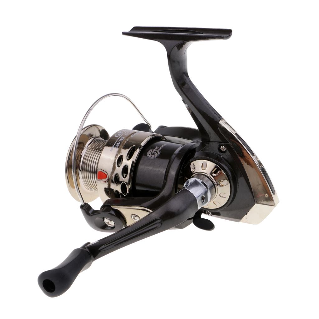 Spinning Fishing Reel 3 Ball Bearing Casting Reel with Folding Handle GF3000