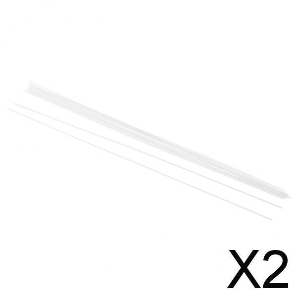 2x10 Pieces ABS Plastic Round Solid Rod Model Making Building Material 1x250mm