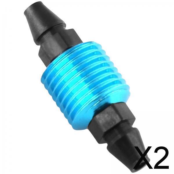 2xAluminum Alloy RC Oil Fuel Tank Filter for HSP 94122 94188 RC Car Upgrade Blue