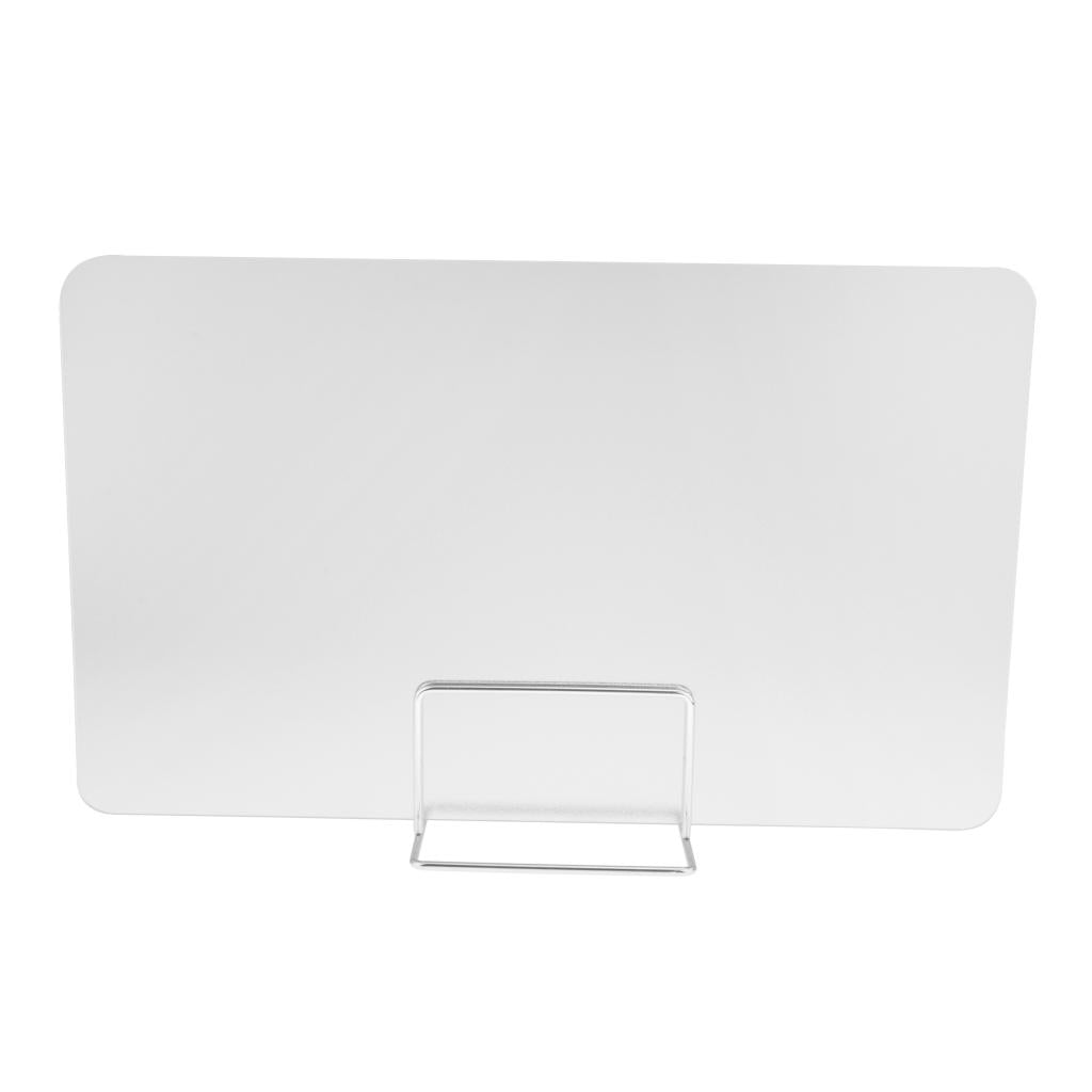 Sneeze Guard Distancing Barrier Desk Shield Portable Lightweight Protect Translucent 30x50cm