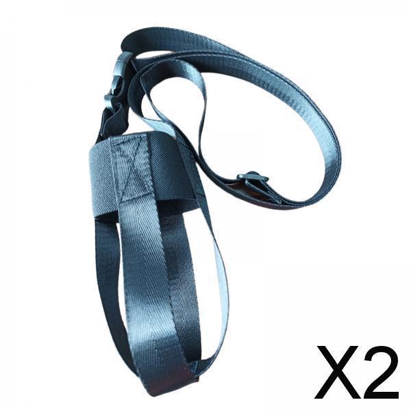 2xWater Bottle Holder Daily Use Hiking Outdoor Picnic Water Bottle Carrier Bag black