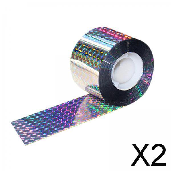 2xBird Scare Tape Stop Birds from Hitting Windows for Garden Outdoor 4.8cmx80m