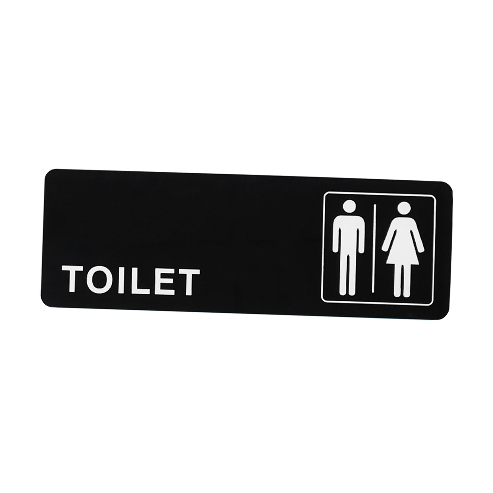 Toilet Sign Acrylic Men Women Signboard for Office Shopping Mall Coffee Shop