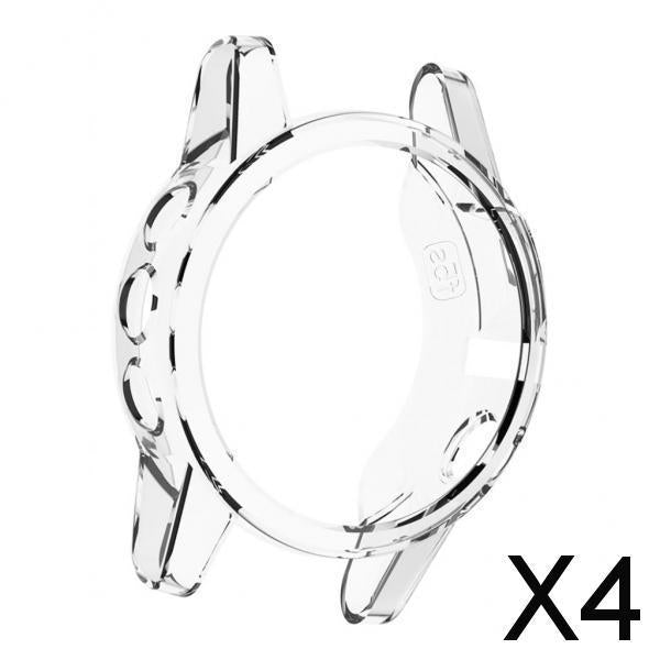 4xSmart Watch Screen Case Cover Silicone Protector for Garmin Fenix 5S white