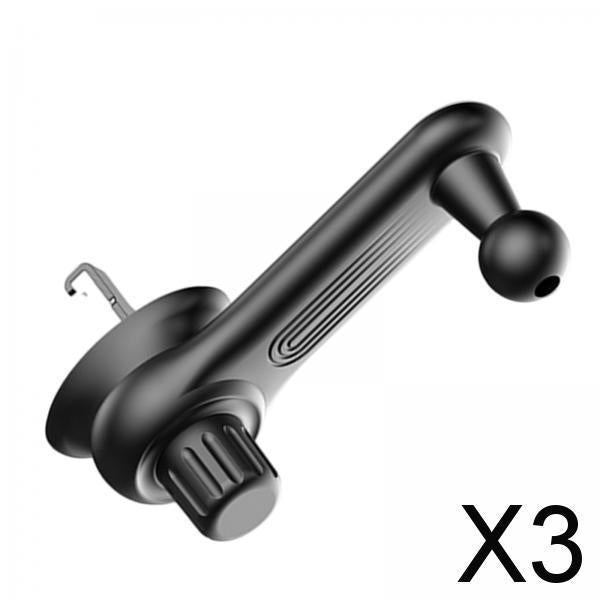3xClip Car Phone Holder Rotatable Supplies for Air Vent Outlet 17mm Ball Head 