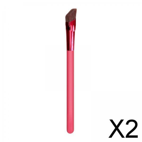 2xMulti Function Eyebrow Brush Square for Powder Cream Gel Concealer Women