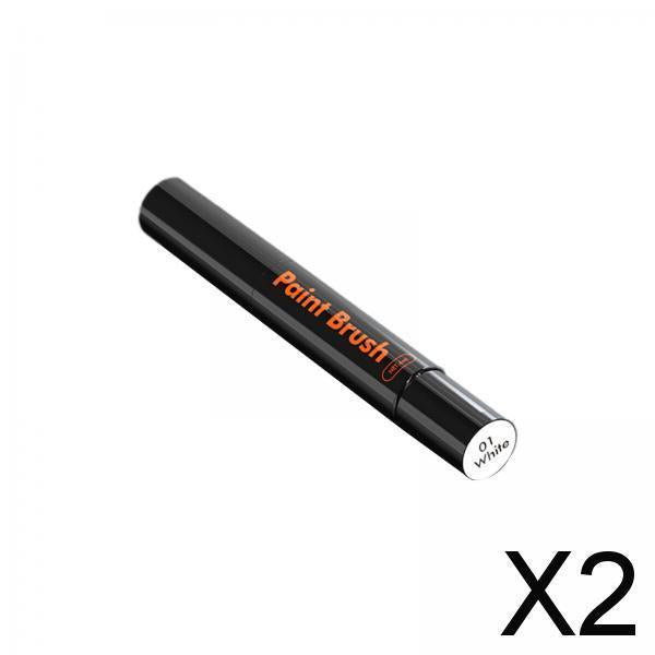 2xCar Touch up Paint Pen Accessory Scratch Remover Erase Car Scratches Durable White