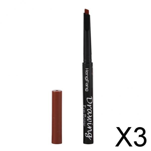 3xEyebrow Definition Enhancer Automatic Rotary Pencil Waterproof Makeup Tool B